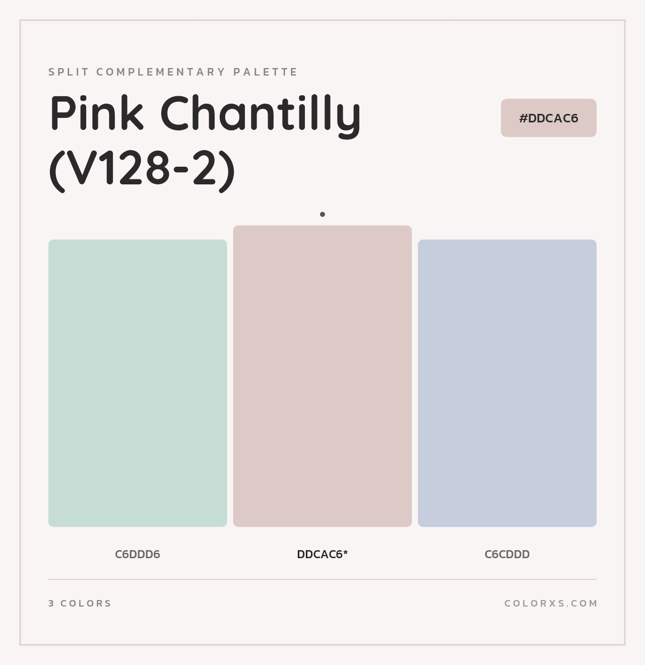 Pink Chantilly (V128-2) - Split-Complementary Color Palette