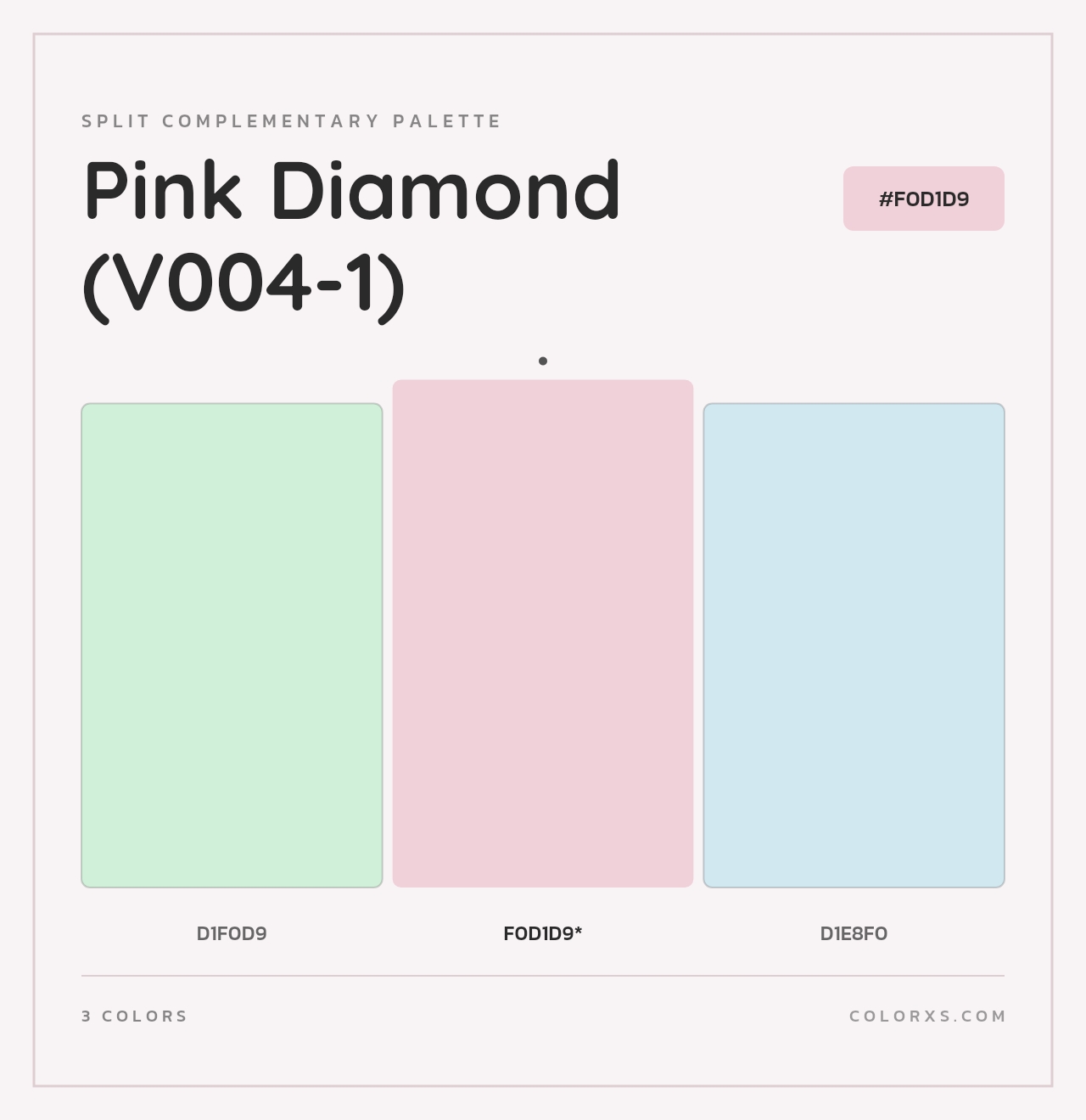 Pink Diamond (V004-1) - Split-Complementary Color Palette