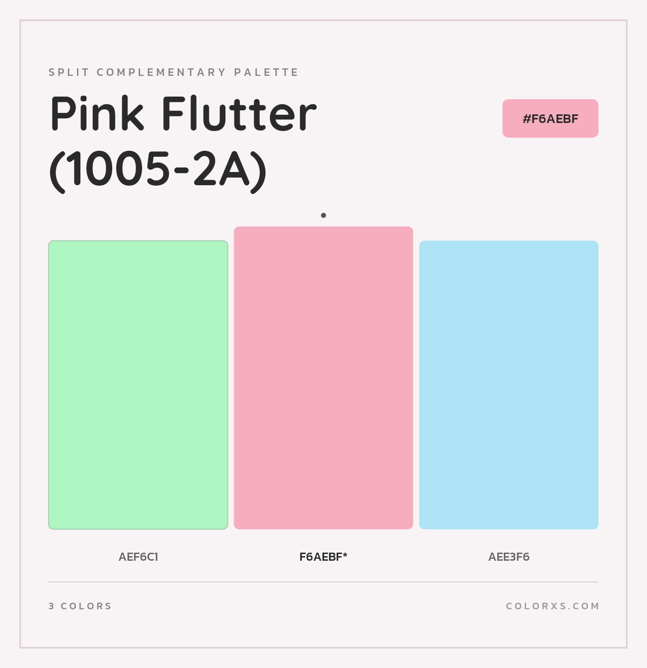 Pink Flutter (1005-2A) - Split-Complementary Color Palette