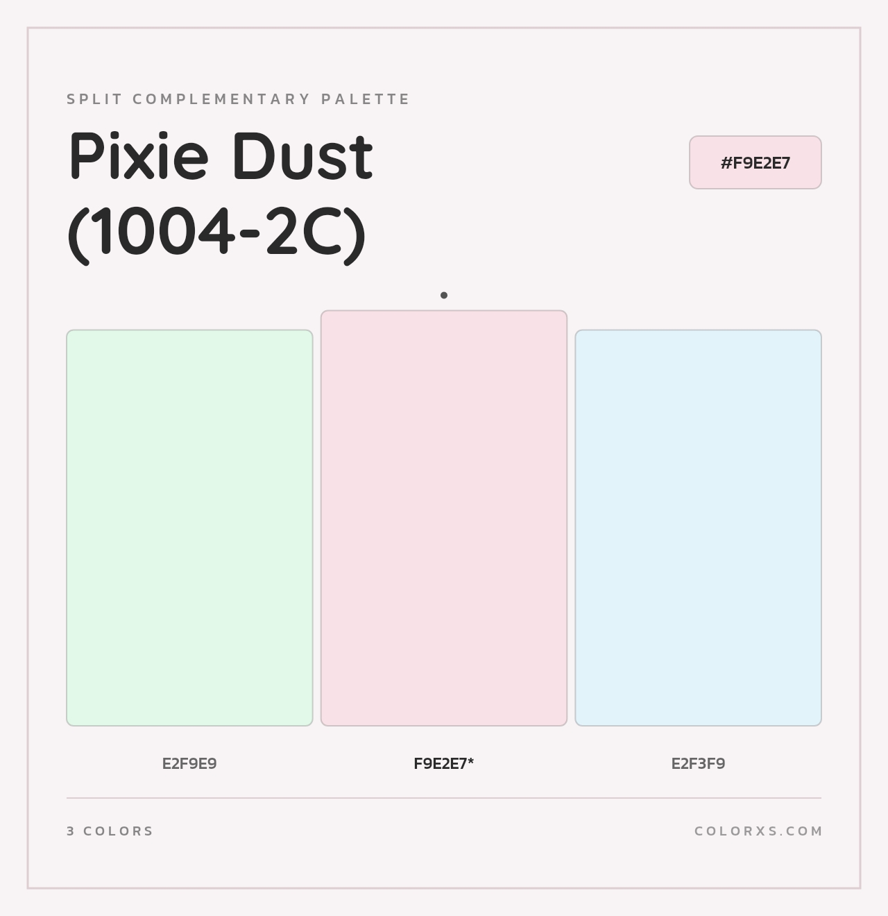 Pixie Dust (1004-2C) - Split-Complementary Color Palette