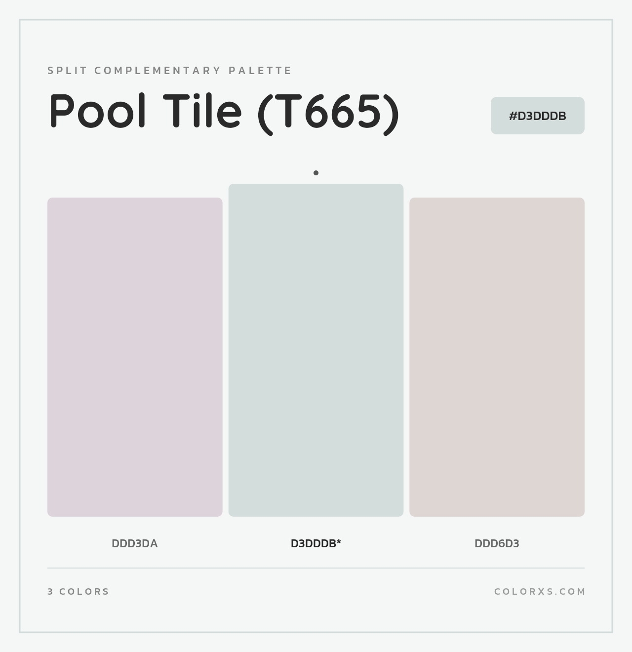 Pool Tile (T665) - Split-Complementary Color Palette