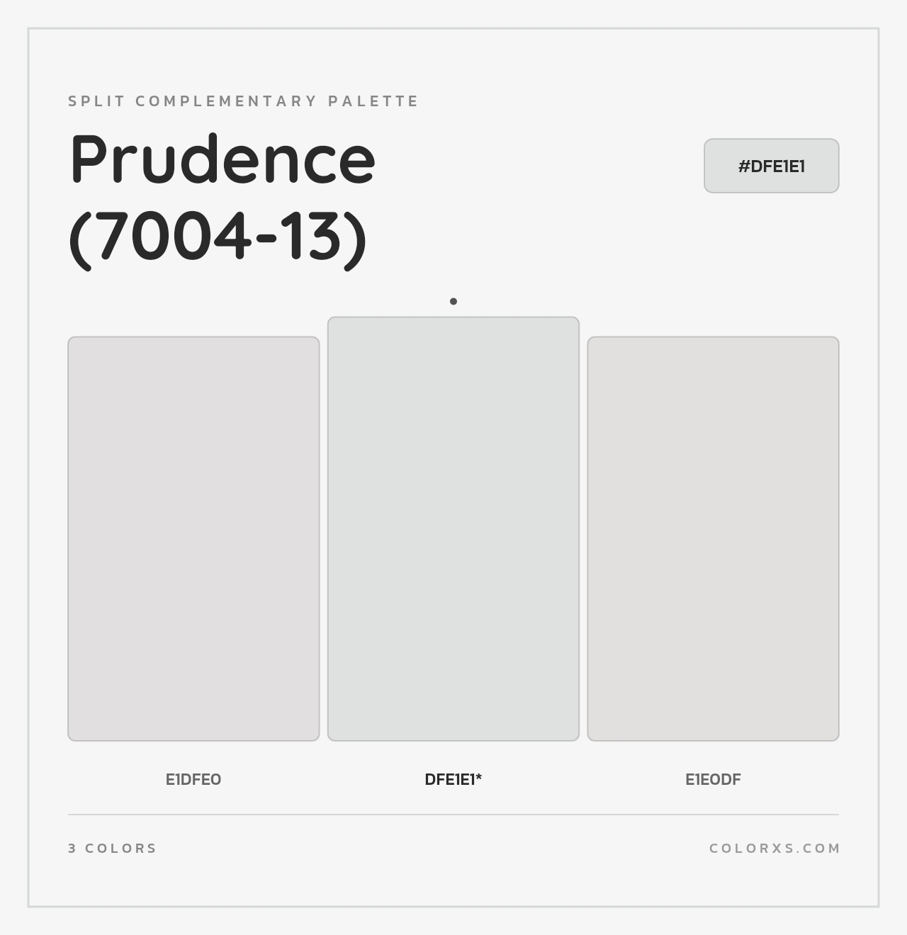 Prudence (7004-13) - Split-Complementary Color Palette