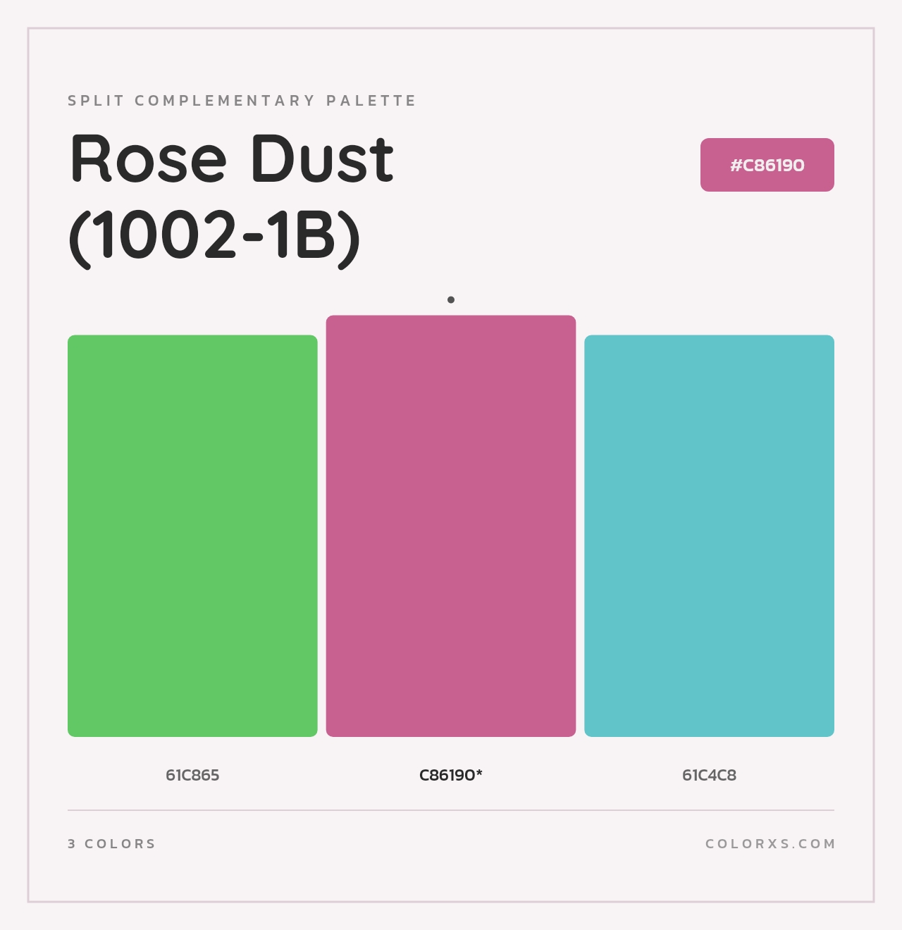 Rose Dust (1002-1B) - Split-Complementary Color Palette