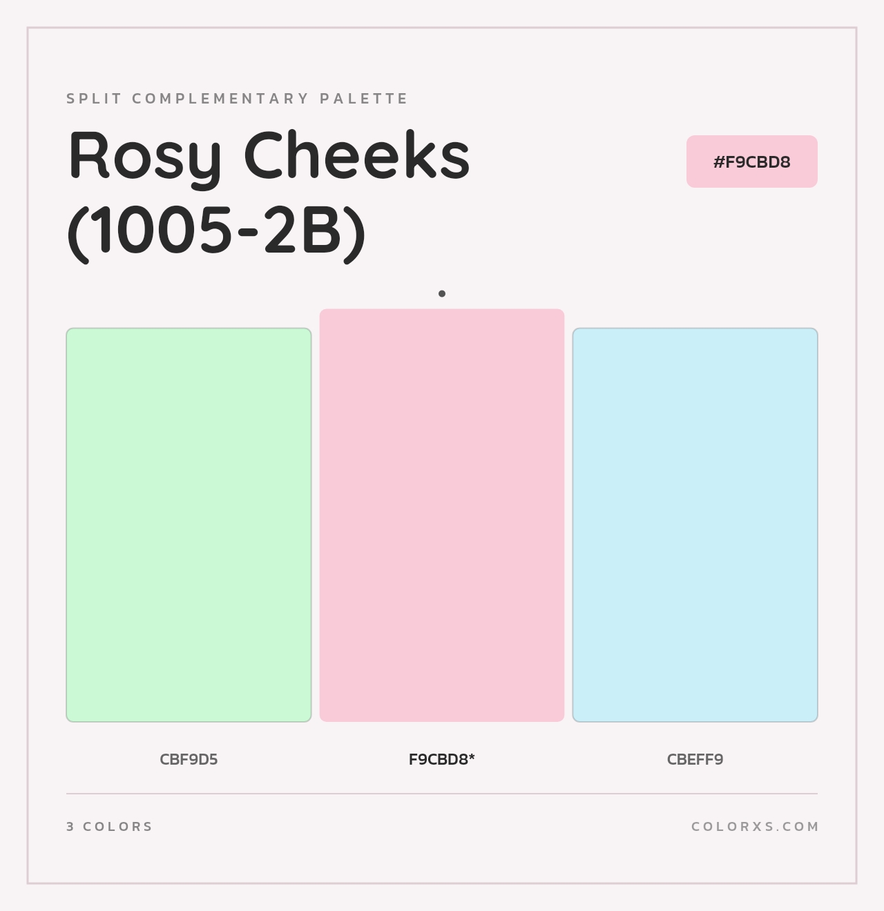 Rosy Cheeks (1005-2B) - Split-Complementary Color Palette