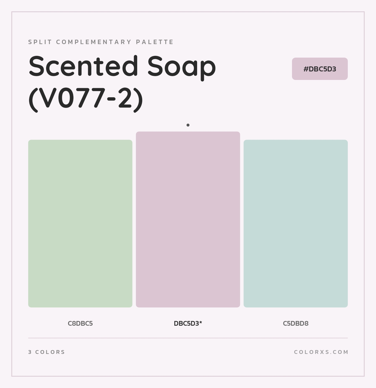 Scented Soap (V077-2) - Split-Complementary Color Palette
