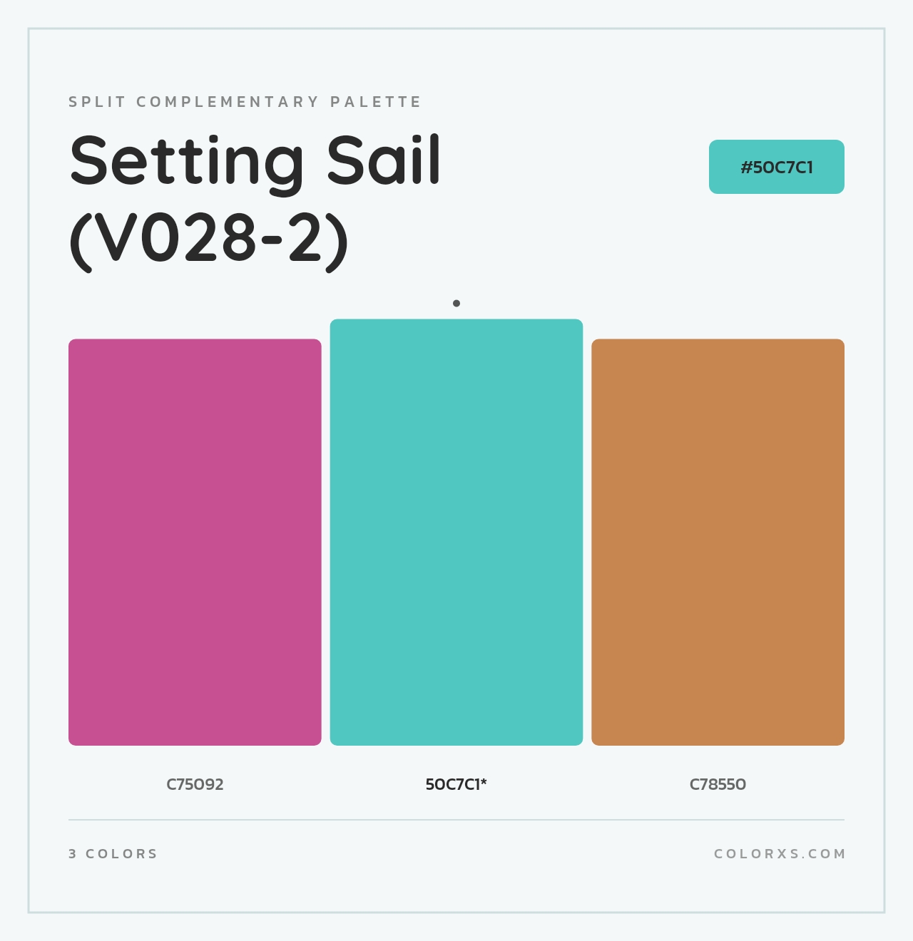Setting Sail (V028-2) - Split-Complementary Color Palette