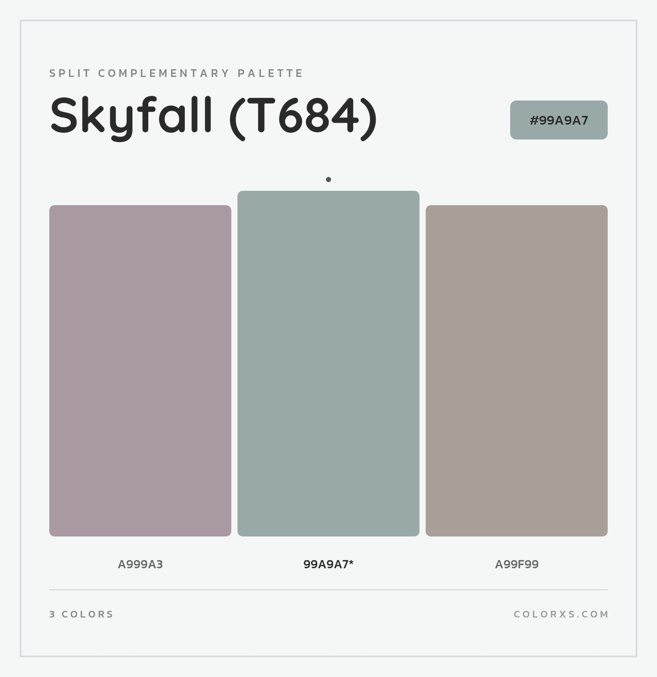 Skyfall (T684) - Split-Complementary Color Palette