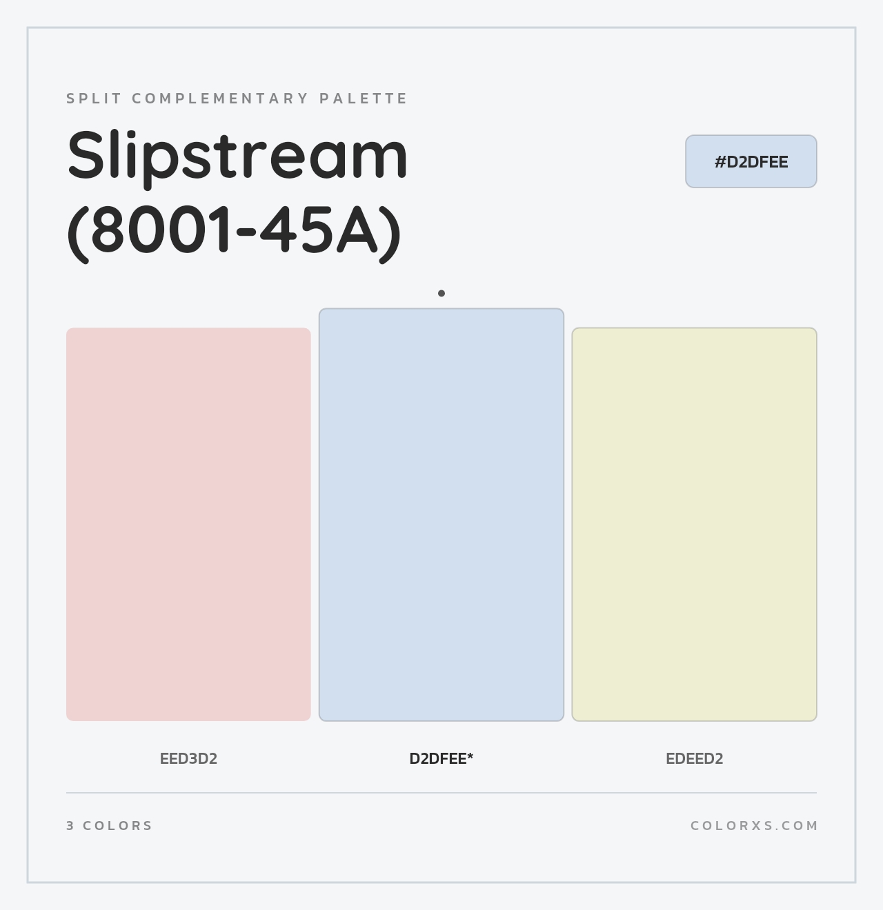 Slipstream (8001-45A) - Split-Complementary Color Palette