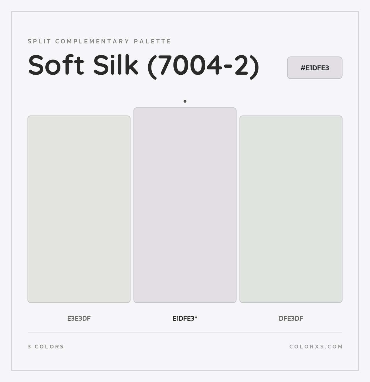 Soft Silk (7004-2) - Split-Complementary Color Palette