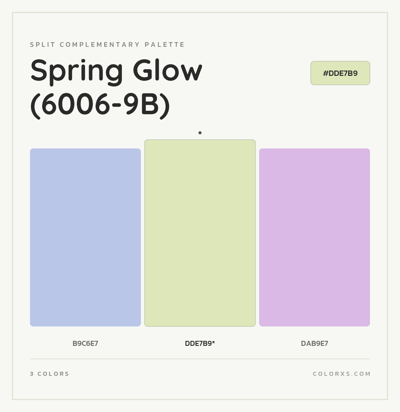 Spring Glow (6006-9B) - Split-Complementary Color Palette