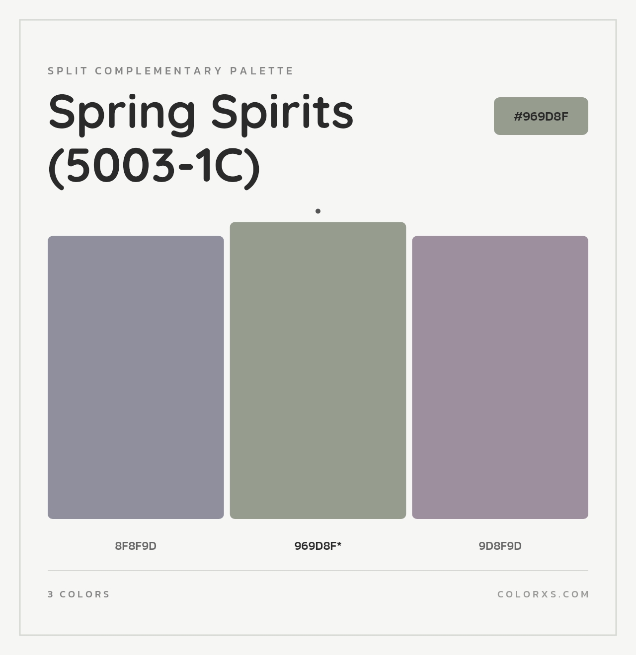 Spring Spirits (5003-1C) - Split-Complementary Color Palette