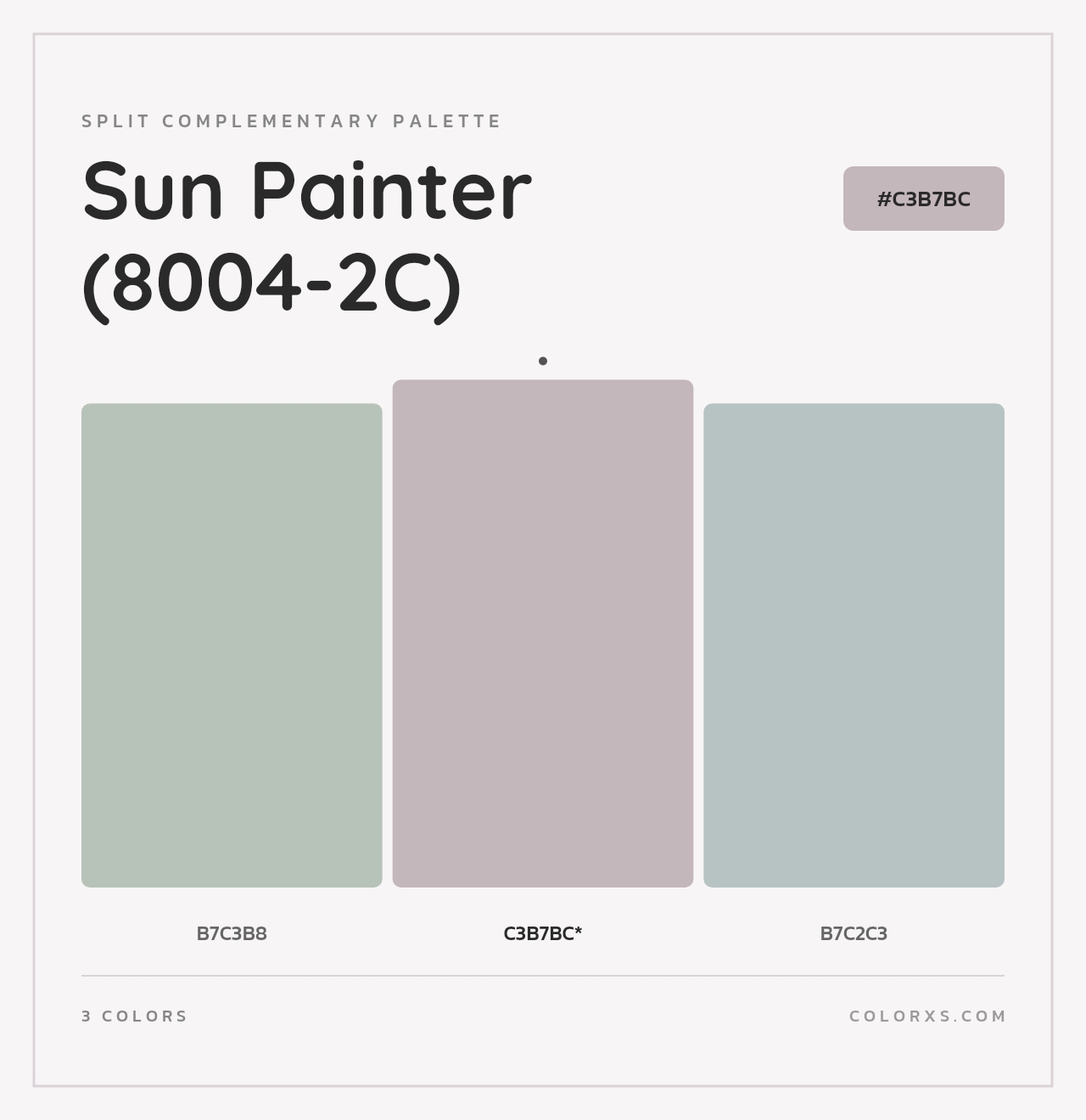 Sun Painter (8004-2C) - Split-Complementary Color Palette