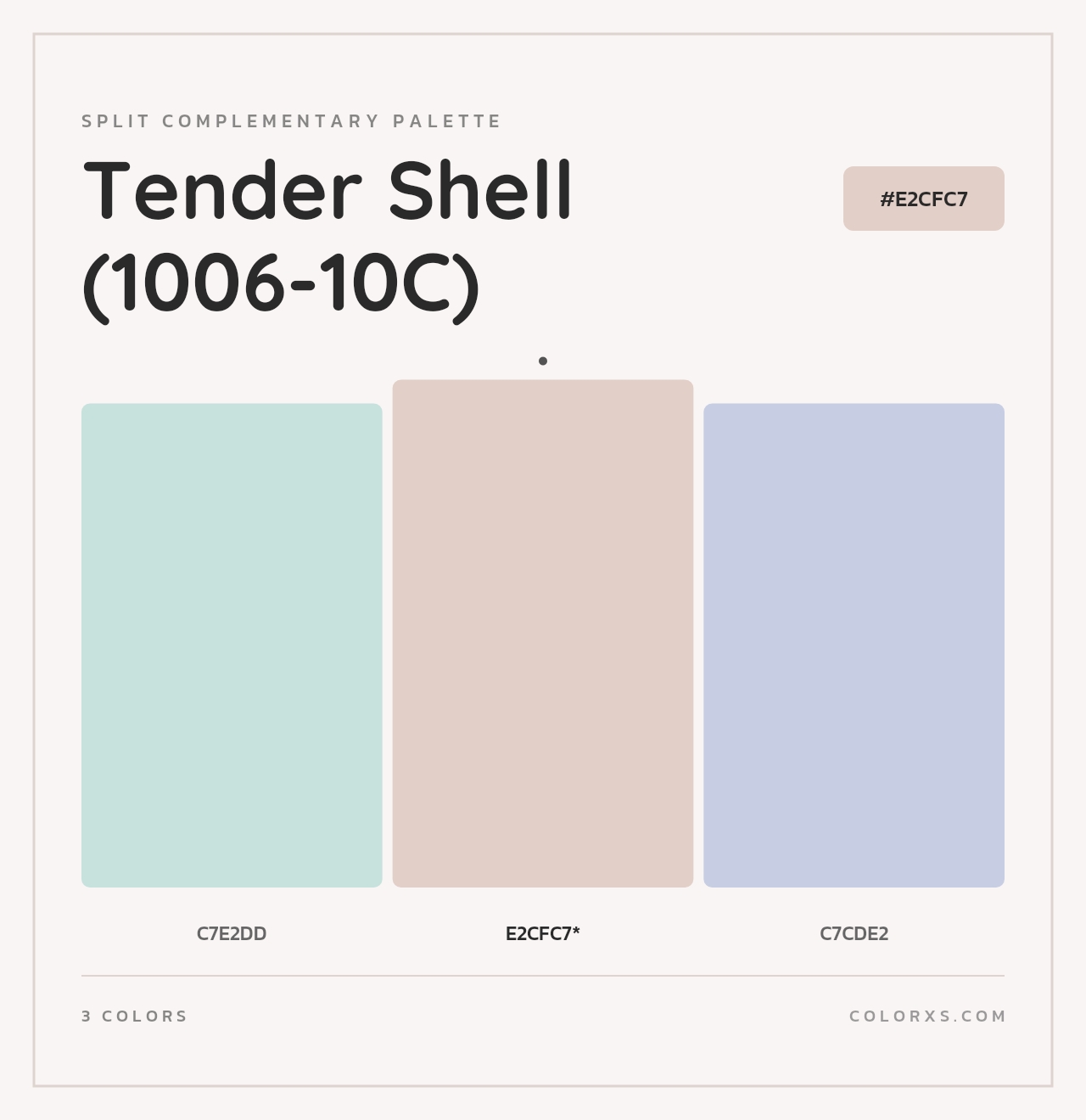 Tender Shell (1006-10C) - Split-Complementary Color Palette