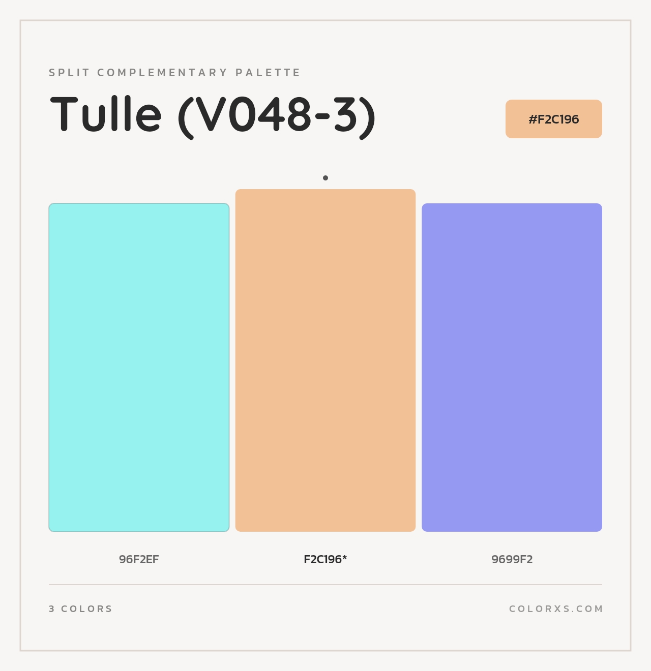 Tulle (V048-3) - Split-Complementary Color Palette