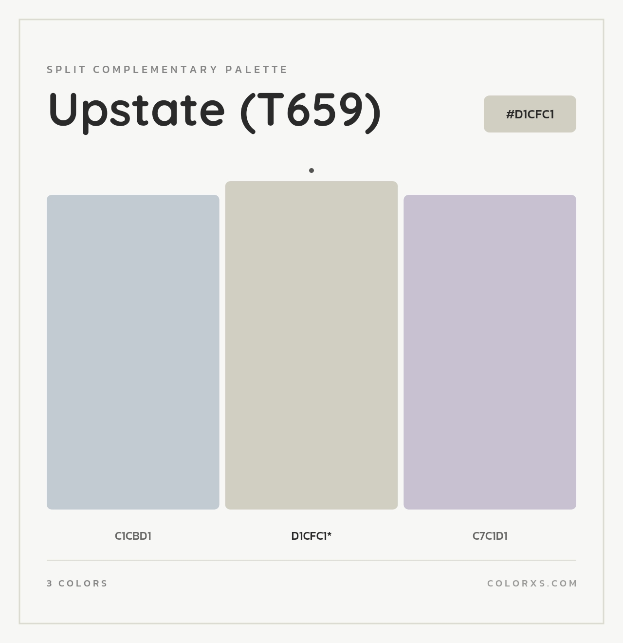 Upstate (T659) - Split-Complementary Color Palette