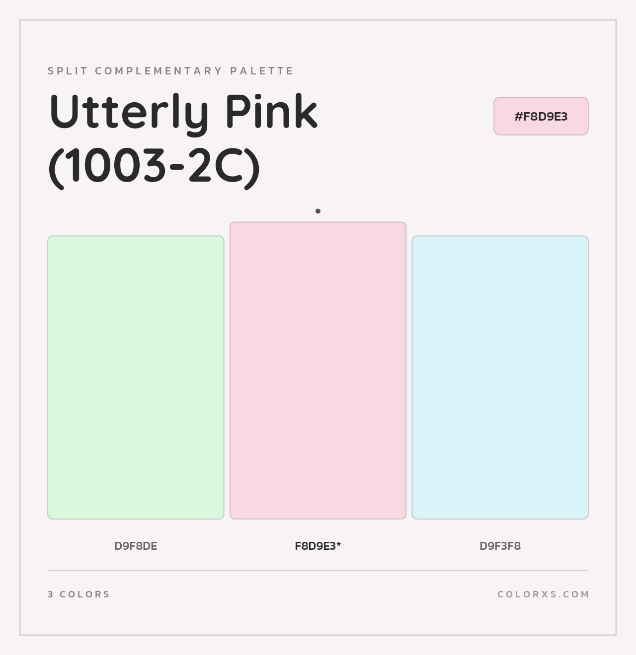Utterly Pink (1003-2C) - Split-Complementary Color Palette