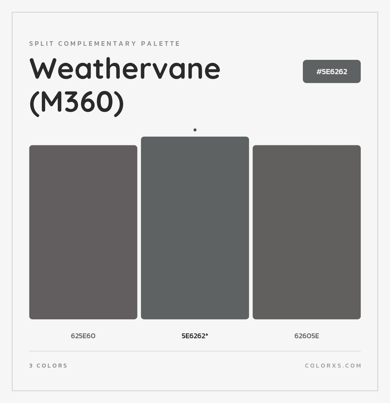 Weathervane (M360) - Split-Complementary Color Palette