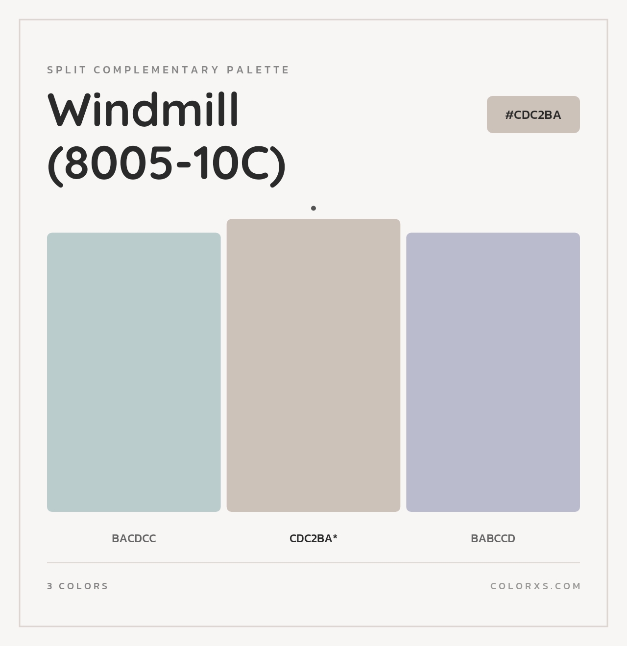 Windmill (8005-10C) - Split-Complementary Color Palette
