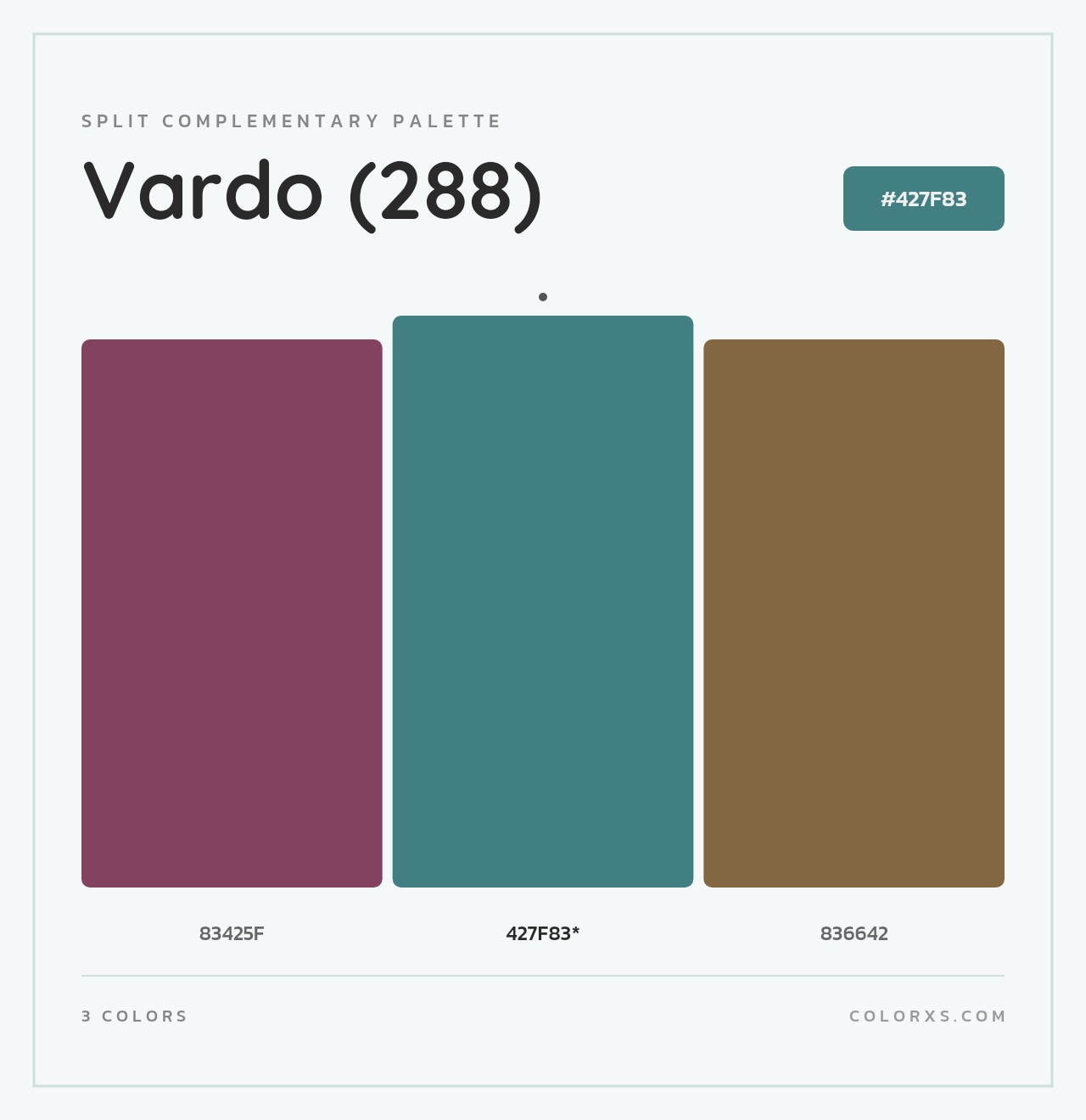 Vardo (288) - Split-Complementary Color Palette