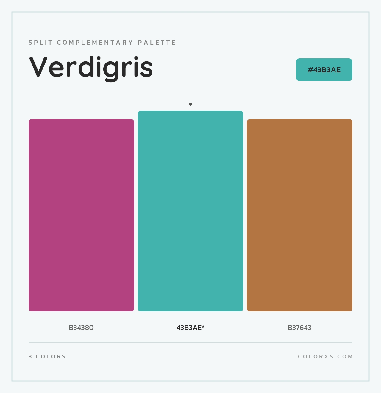Verdigris - Split-Complementary Color Palette