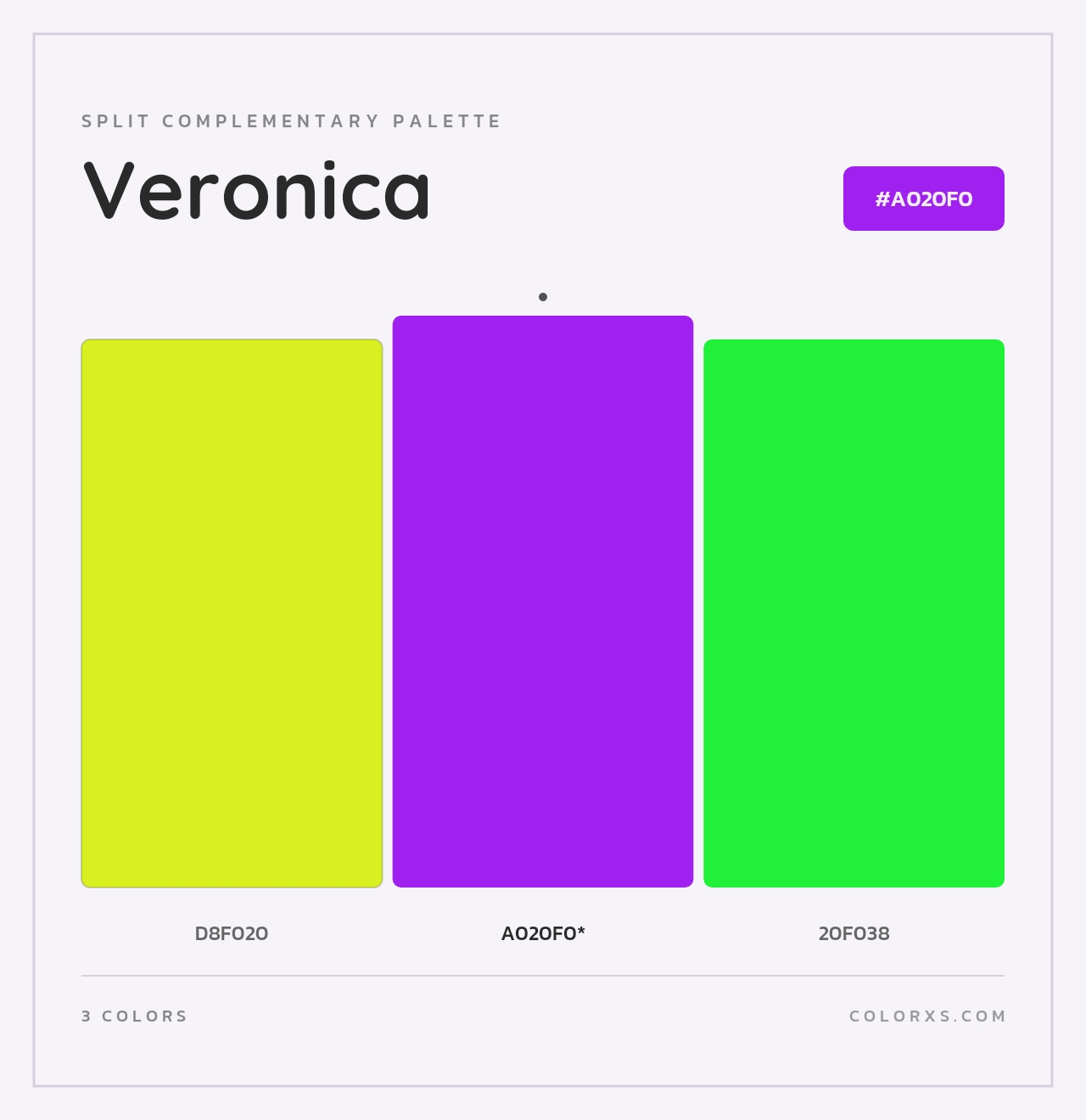 Veronica - Split-Complementary Color Palette