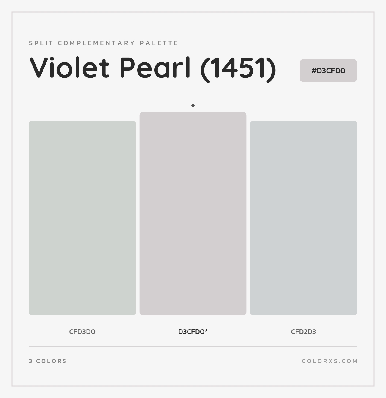 Violet Pearl (1451) - Split-Complementary Color Palette