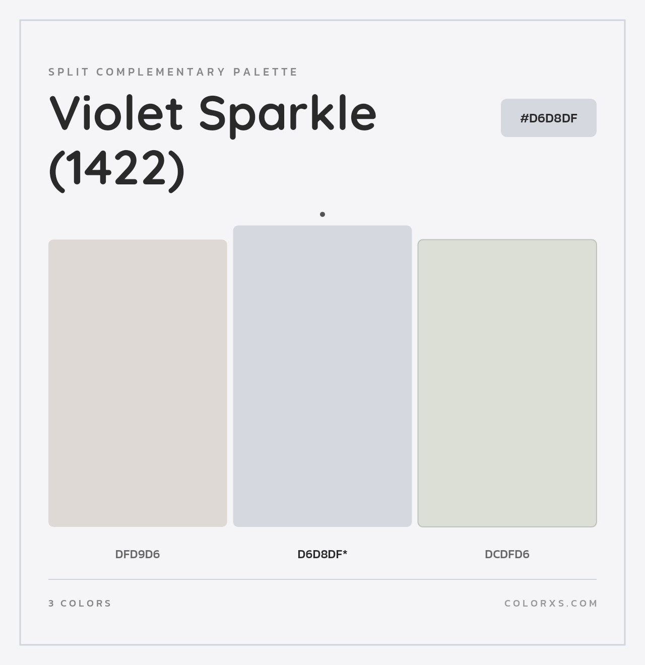 Violet Sparkle (1422) - Split-Complementary Color Palette