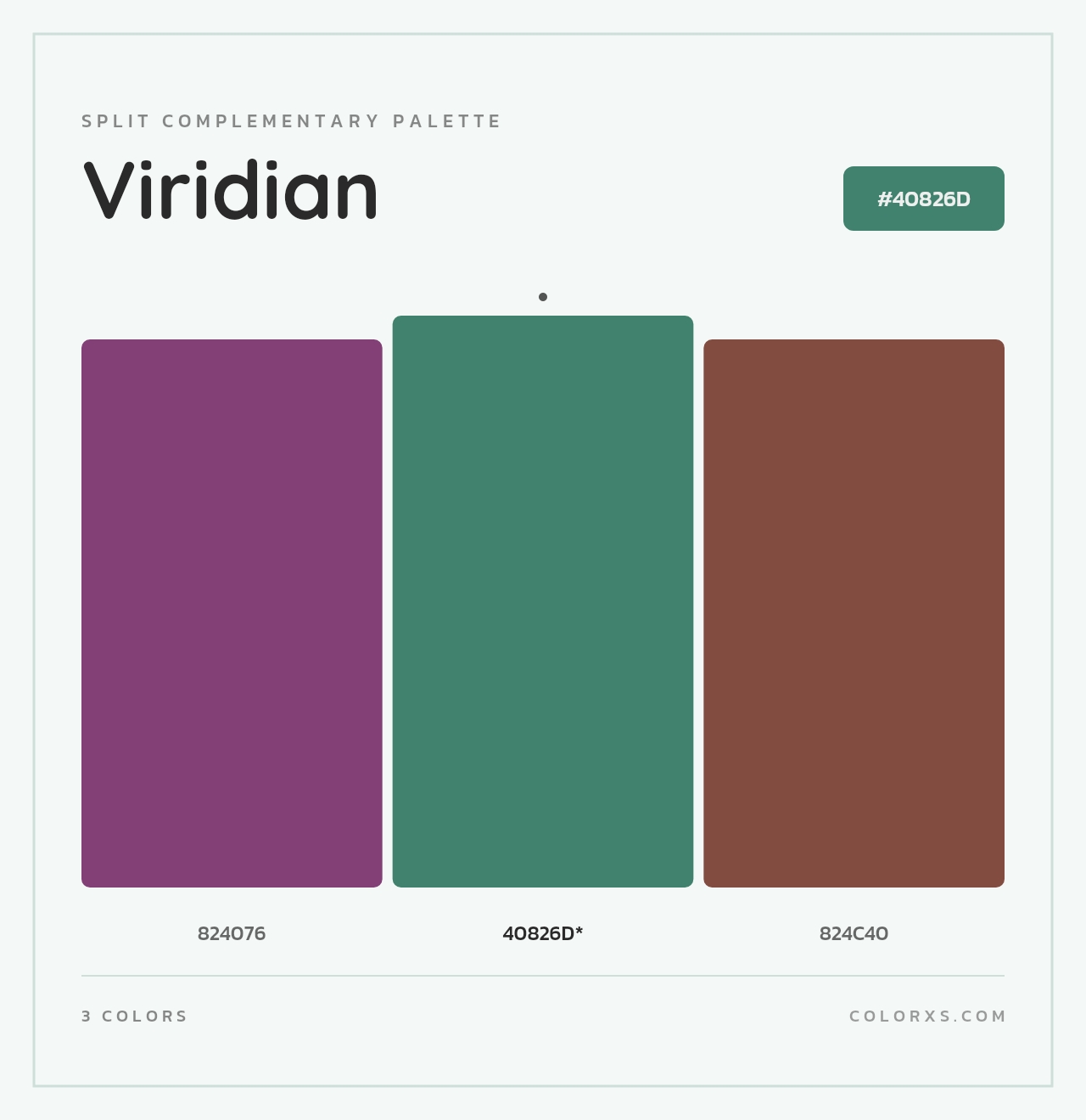 Viridian - Split-Complementary Color Palette