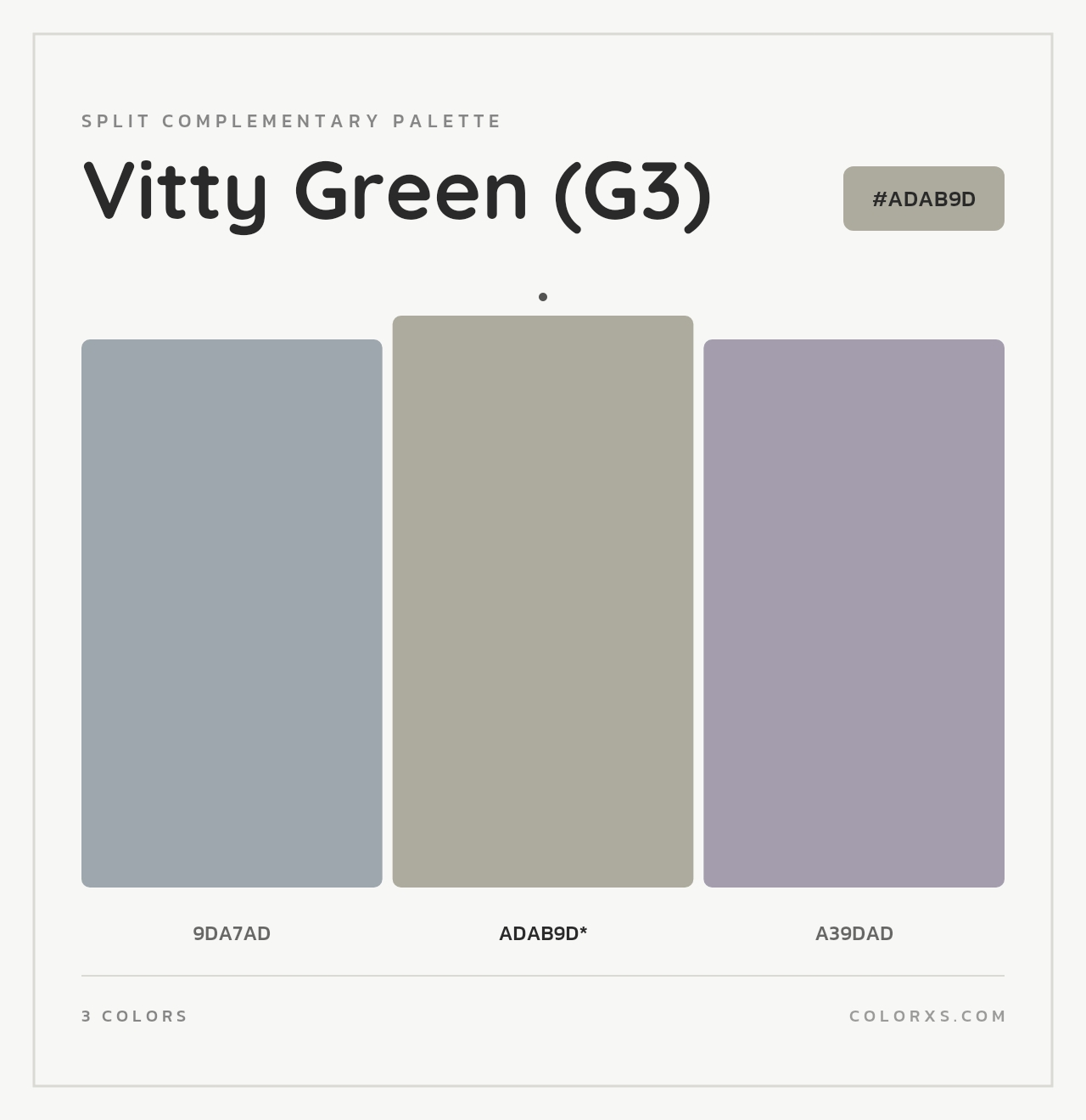 Vitty Green (G3) - Split-Complementary Color Palette