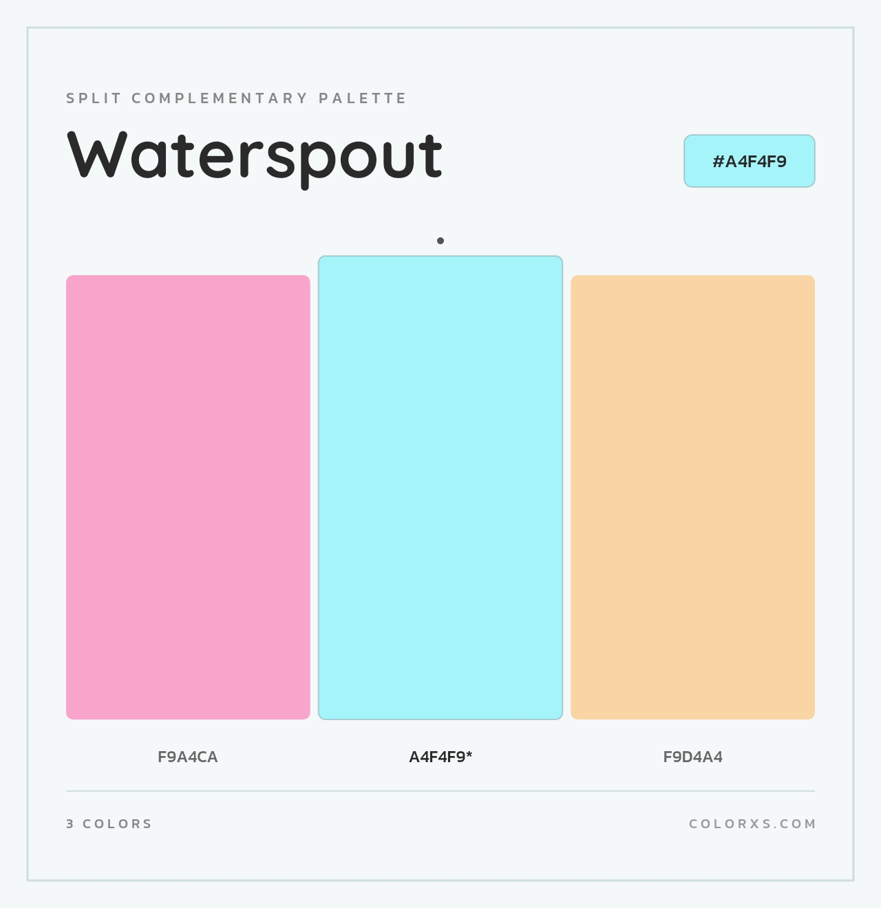 Waterspout - Split-Complementary Color Palette