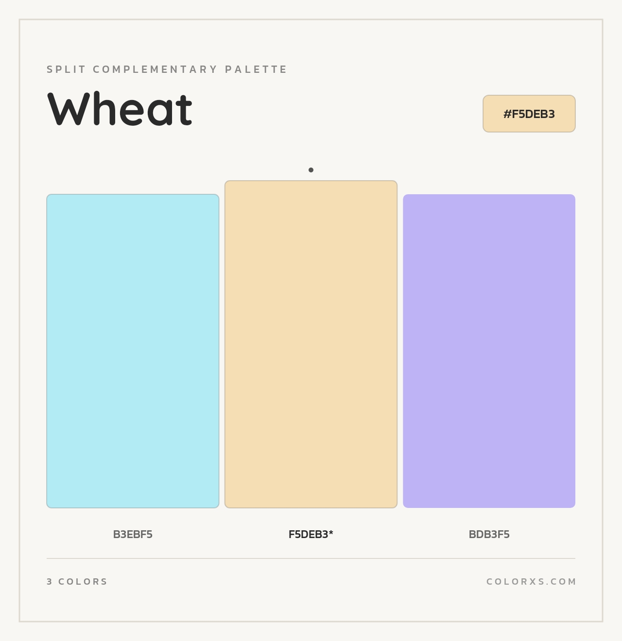 Wheat - Split-Complementary Color Palette