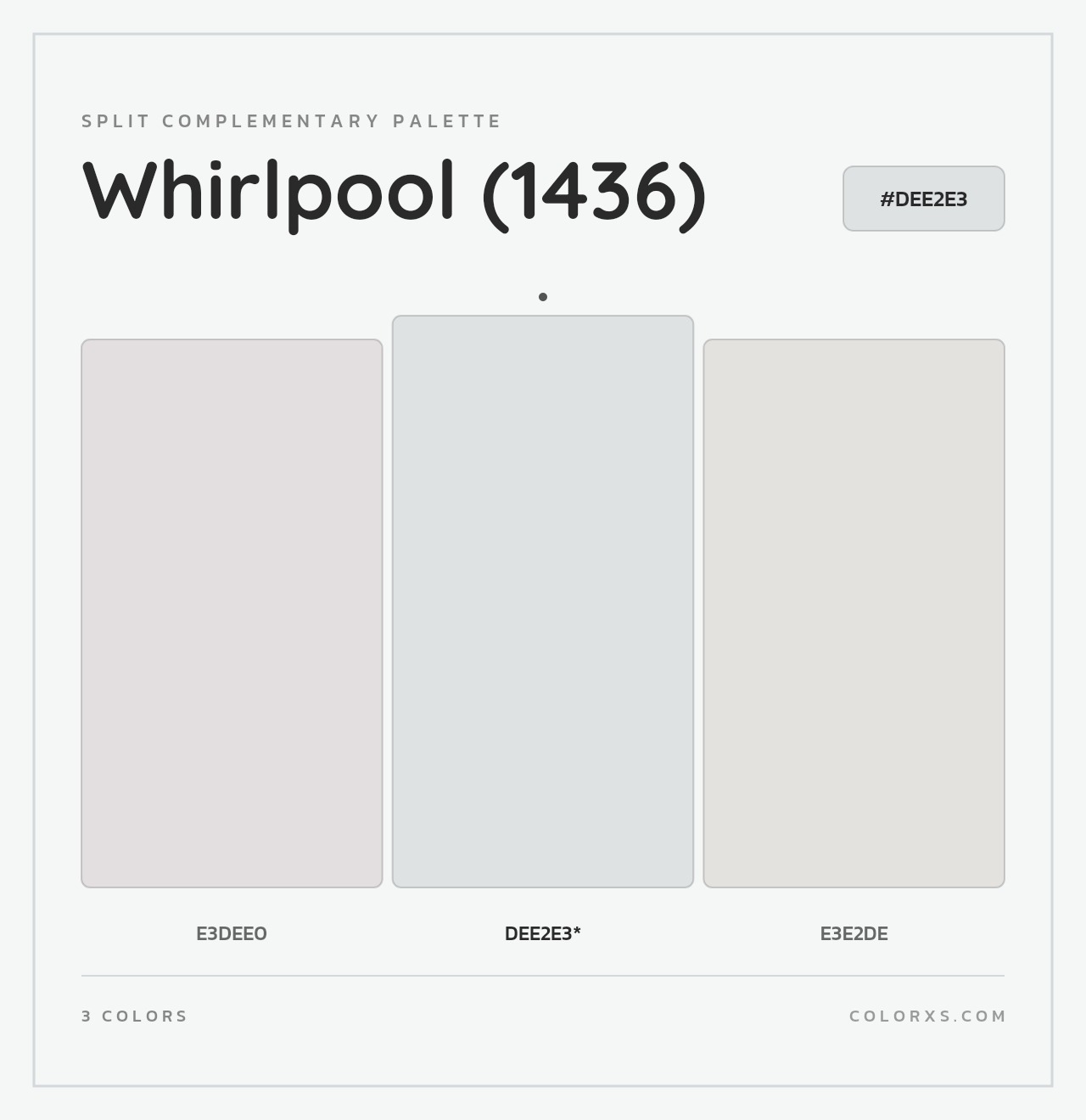 Whirlpool (1436) - Split-Complementary Color Palette
