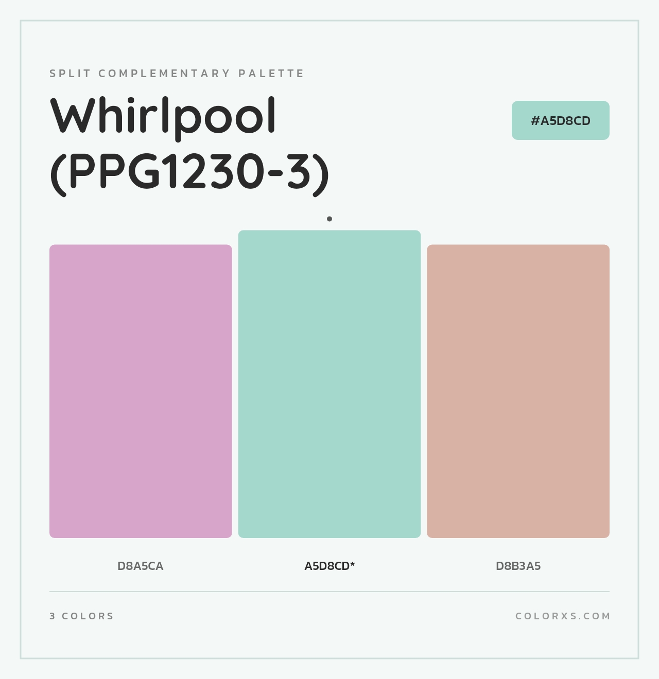 Whirlpool (PPG1230-3) - Split-Complementary Color Palette