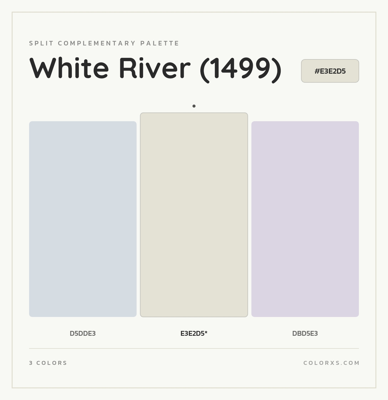 White River (1499) - Split-Complementary Color Palette
