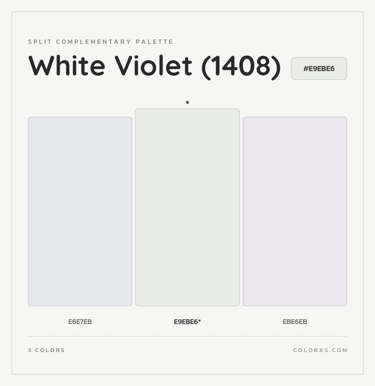 White Violet (1408) - Split-Complementary Color Palette