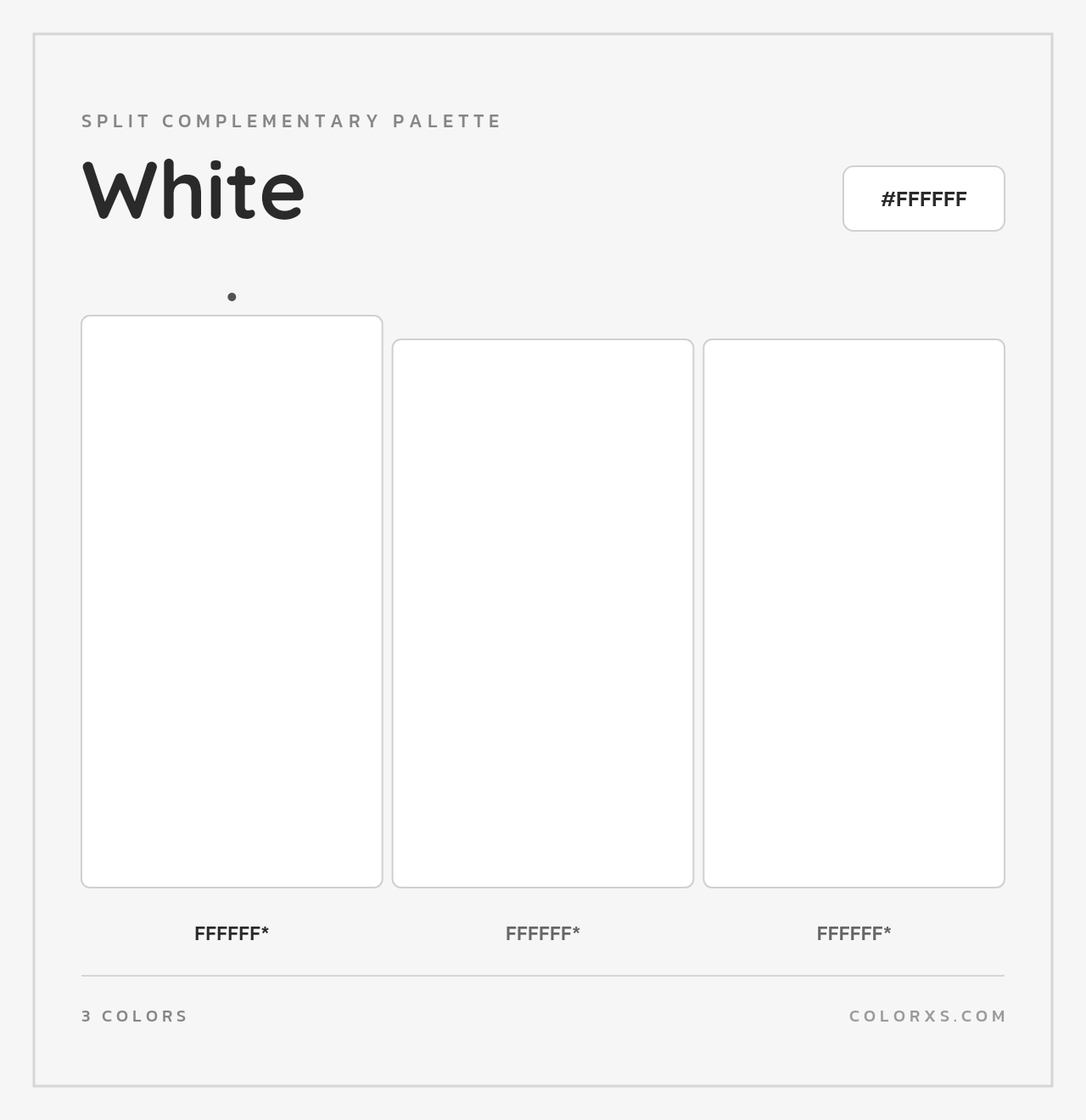 White - Split-Complementary Color Palette