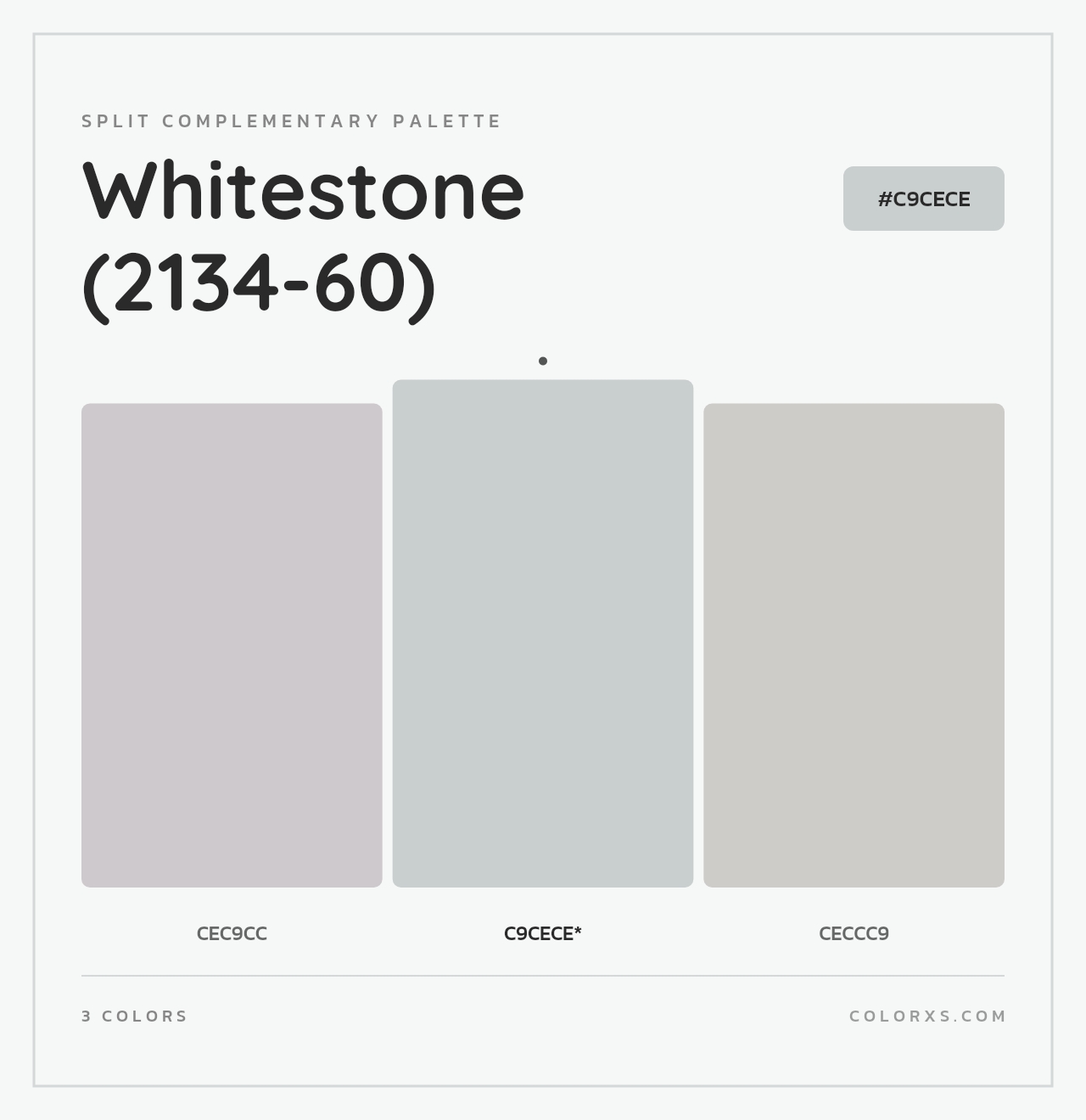 Whitestone (2134-60) - Split-Complementary Color Palette