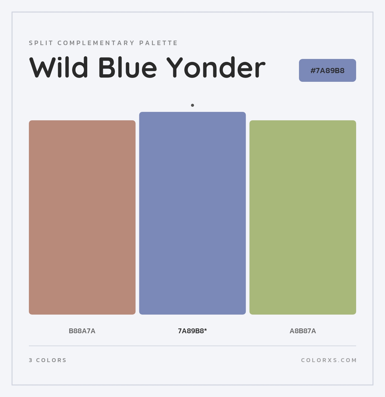 Wild Blue Yonder - Split-Complementary Color Palette