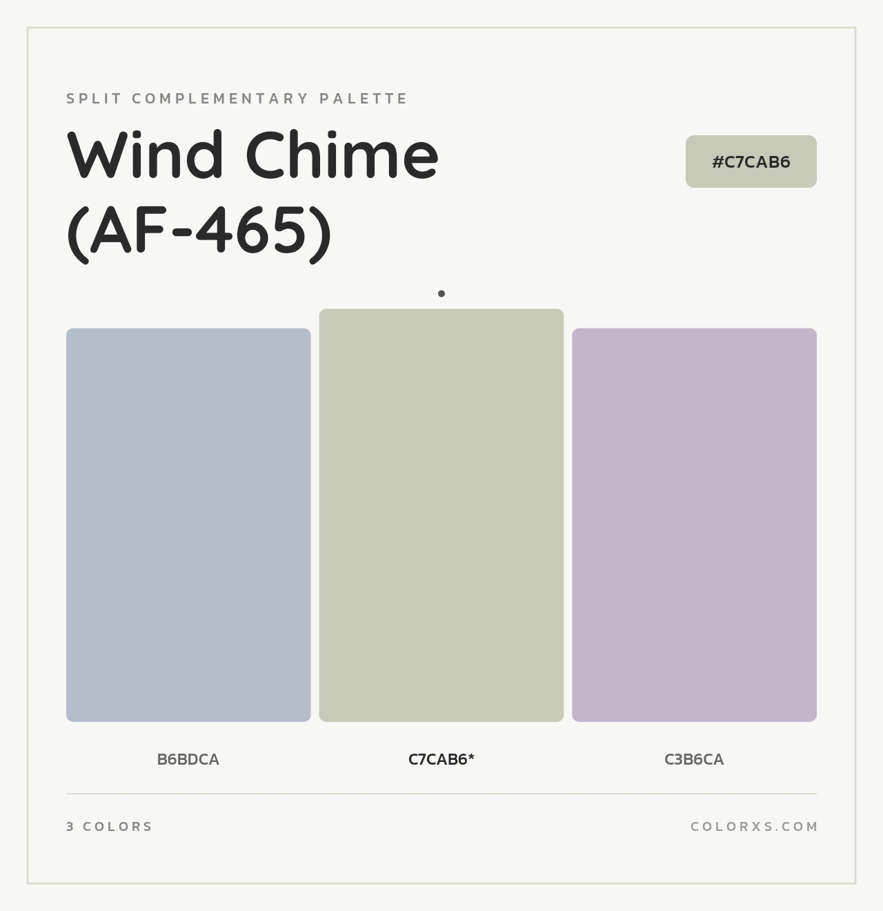 Wind Chime (AF-465) - Split-Complementary Color Palette