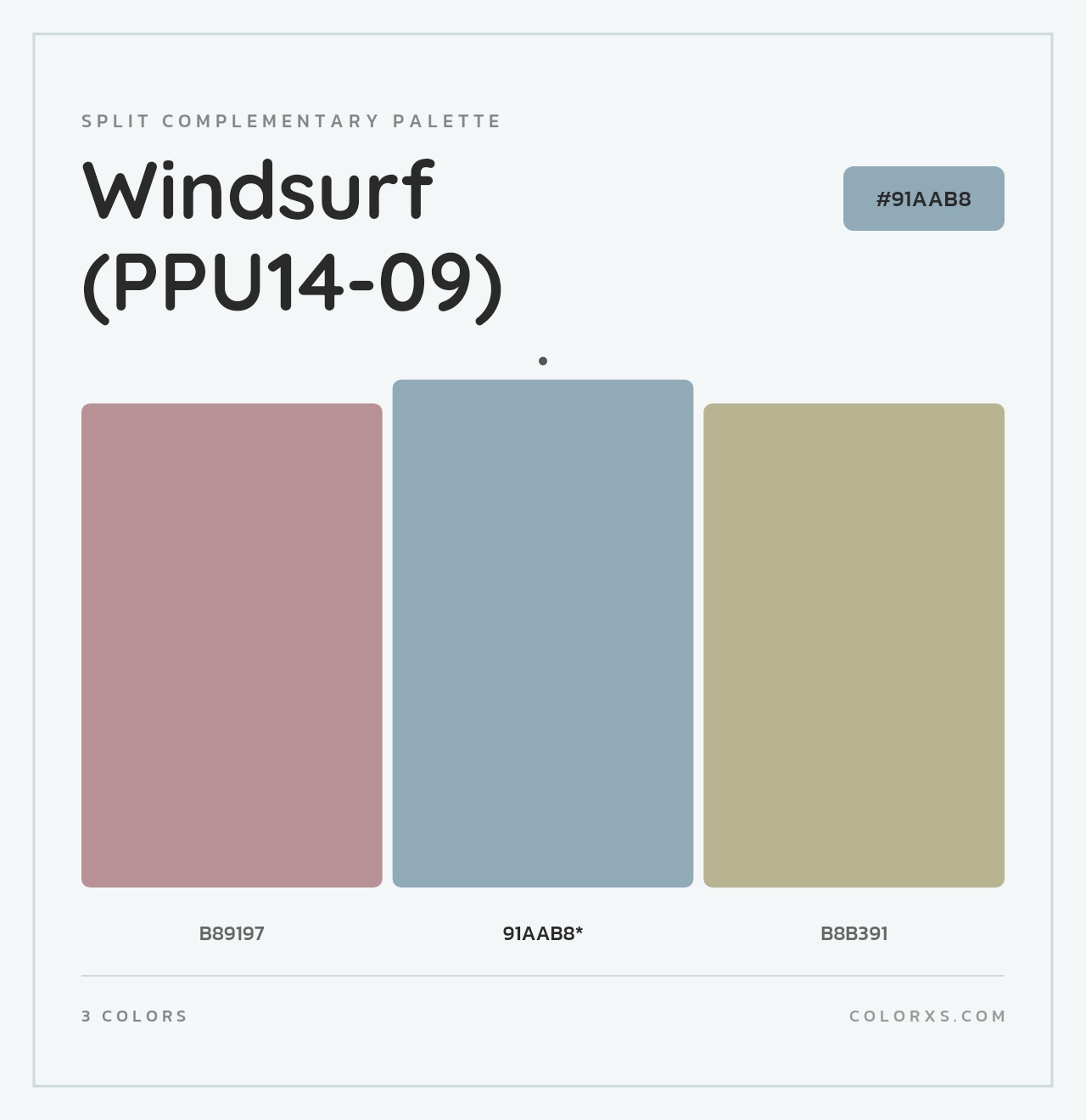 Windsurf (PPU14-09) - Split-Complementary Color Palette