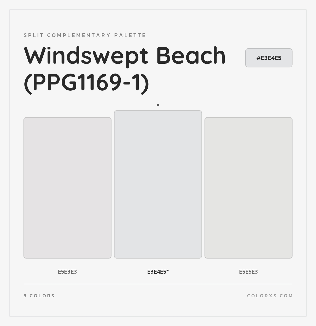 Windswept Beach (PPG1169-1) - Split-Complementary Color Palette
