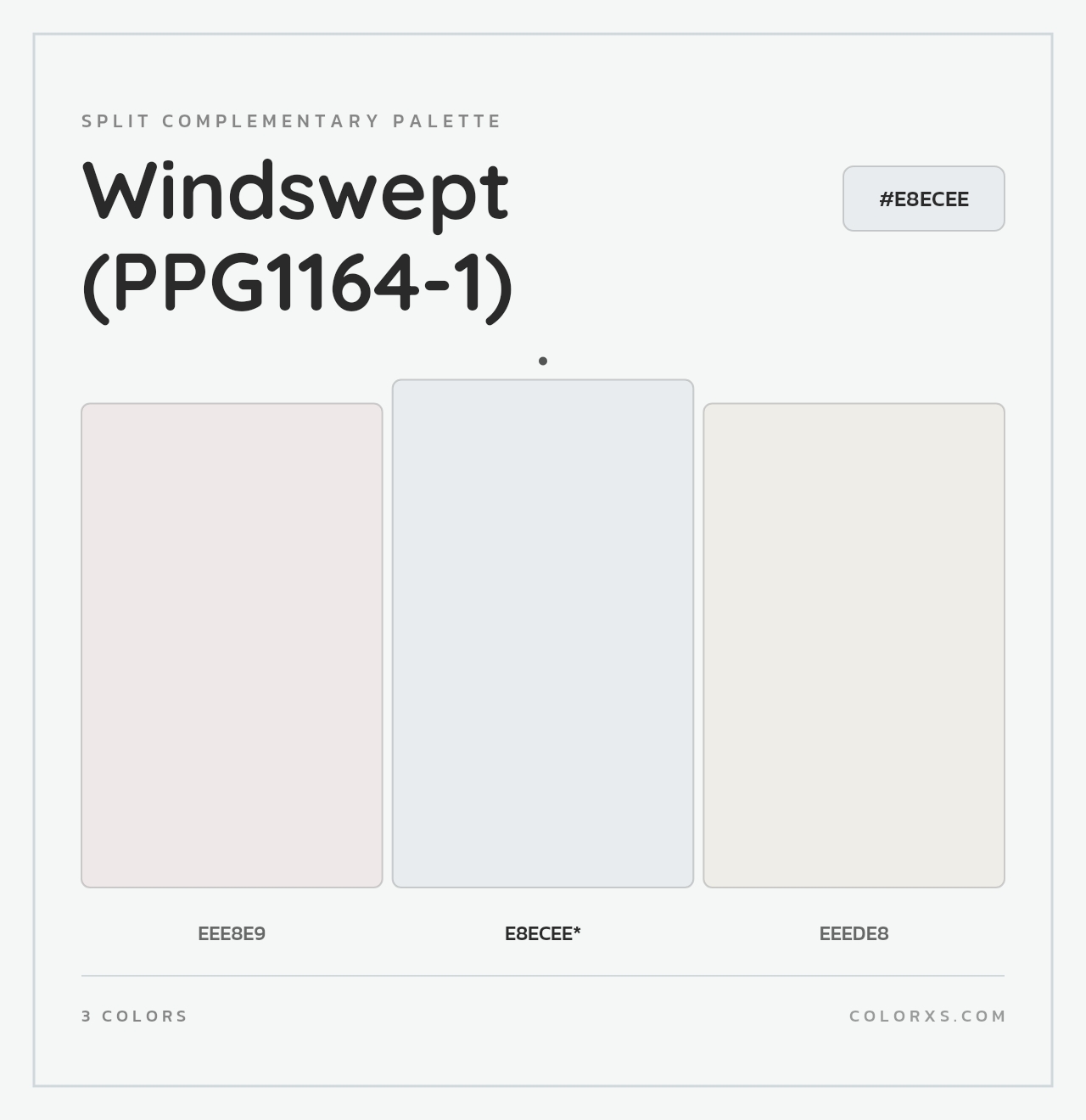 Windswept (PPG1164-1) - Split-Complementary Color Palette