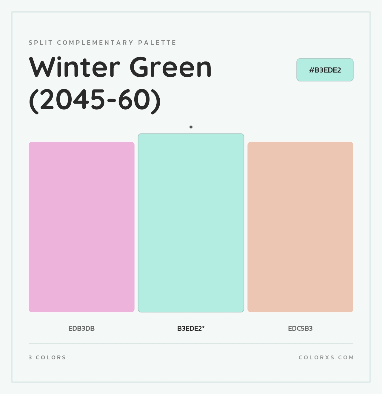 Winter Green (2045-60) - Split-Complementary Color Palette