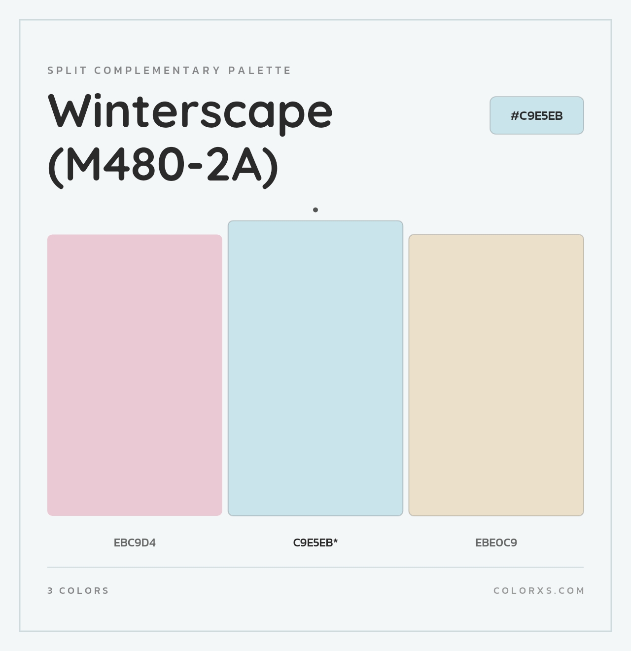 Winterscape (M480-2A) - Split-Complementary Color Palette