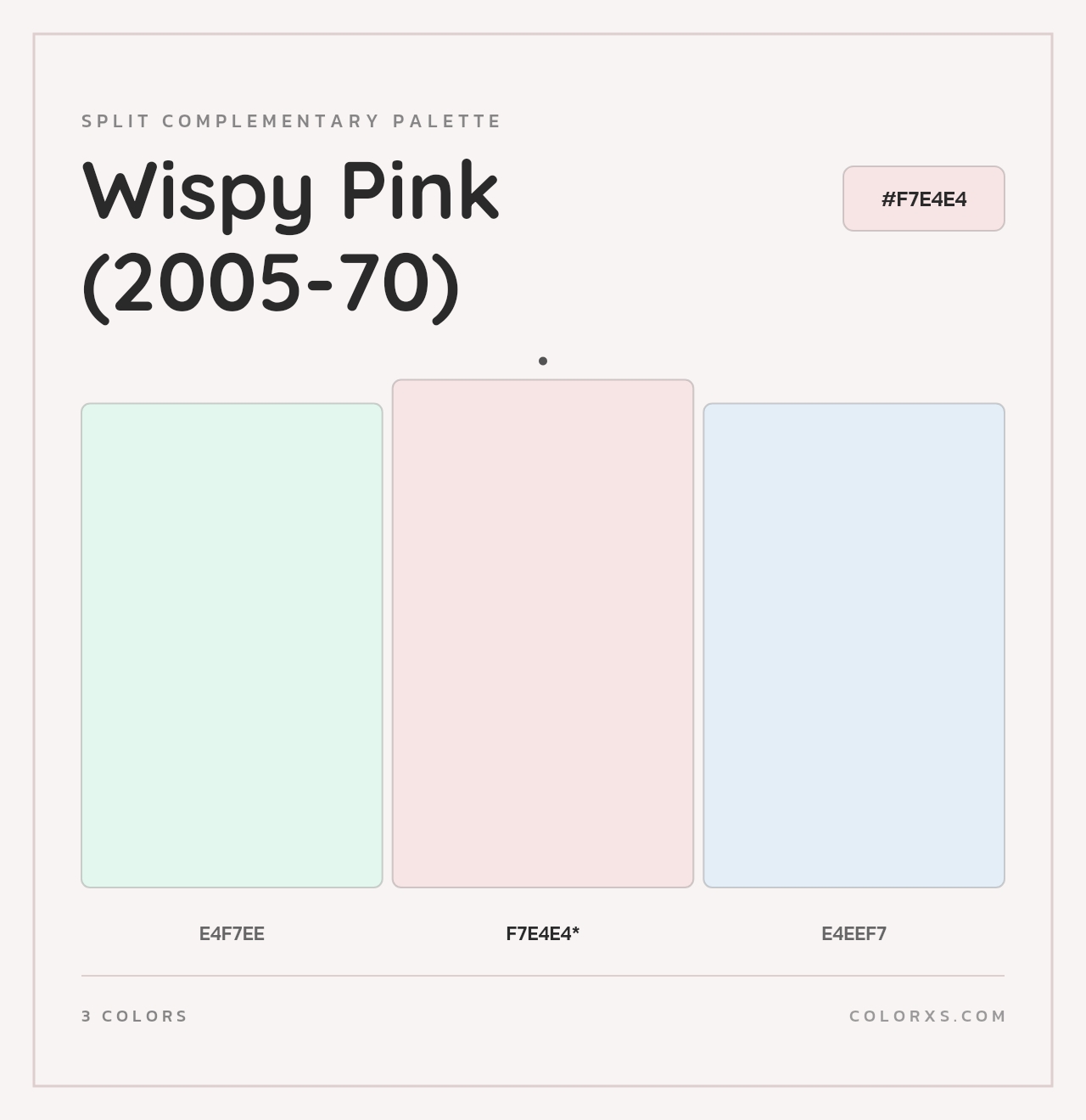 Wispy Pink (2005-70) - Split-Complementary Color Palette