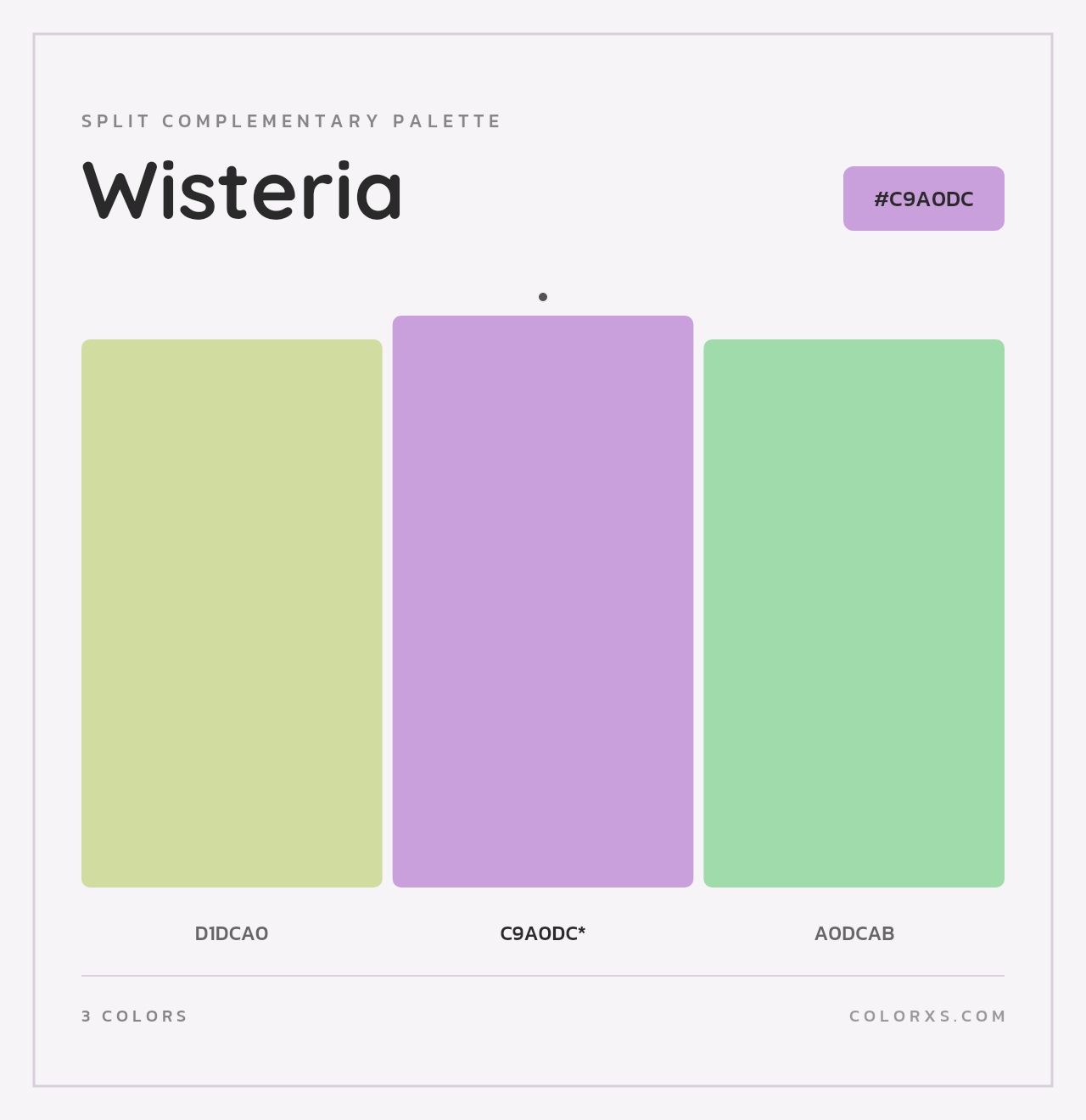 Wisteria - Split-Complementary Color Palette