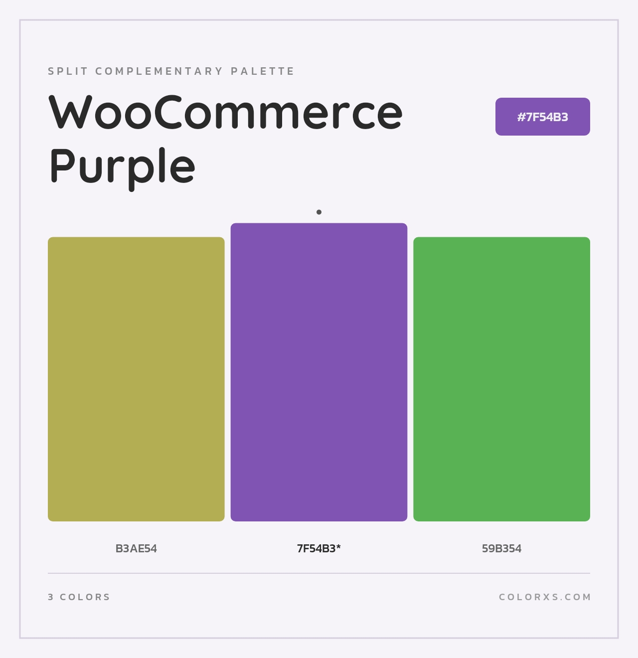WooCommerce Purple - Split-Complementary Color Palette