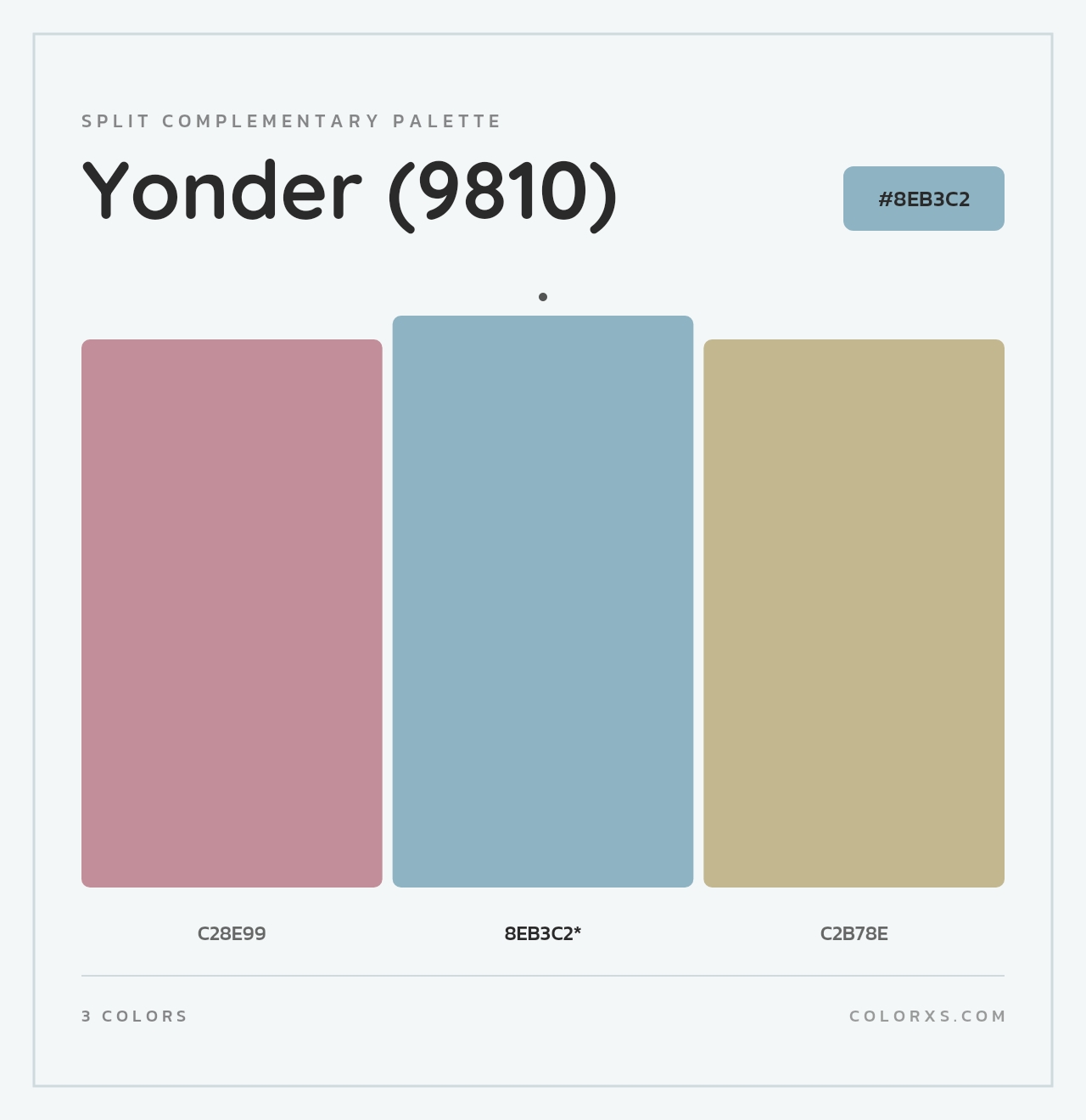 Yonder (9810) - Split-Complementary Color Palette