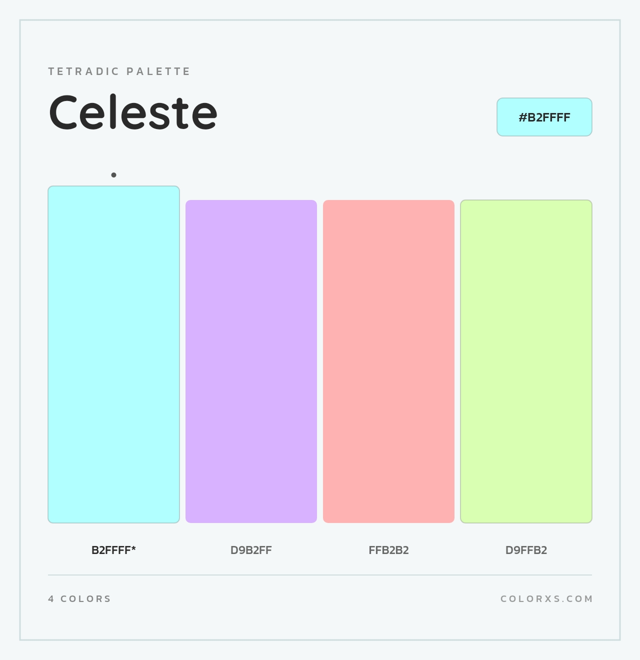 Celeste - Tetradic Color Palette