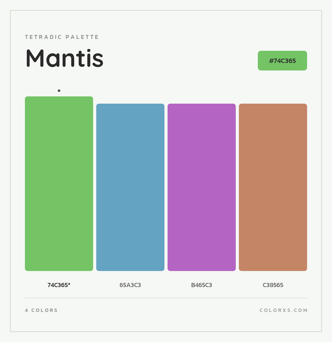 Mantis - Tetradic Color Palette